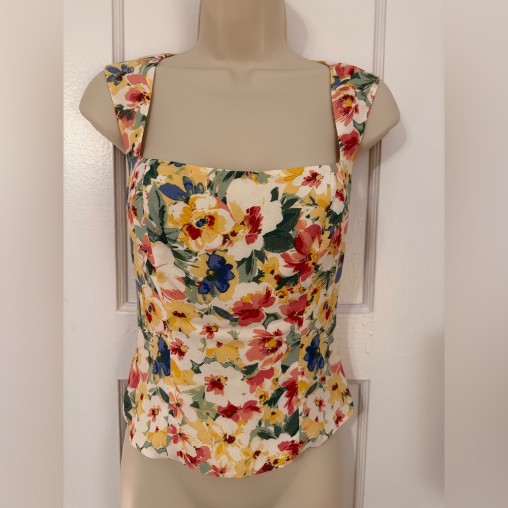 Reformation Diandra Floral Top